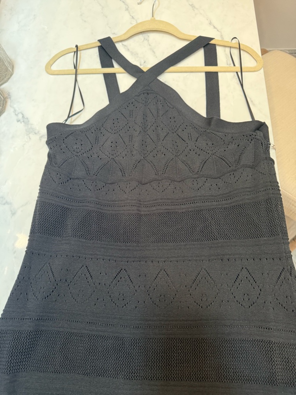 Joie Halter Maxi Dress - Size Large, Black Elegant Evening Dress - Picture 3 of 10